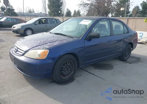 2003 Honda Civic Lx z USA, uszkodzony, nr VIN 2HGES16513H589957